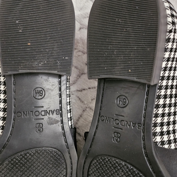 Bandolino Loafers Womens 6 Black & White Checkered Shoes‎ Slip-on - Picture 4 of 6